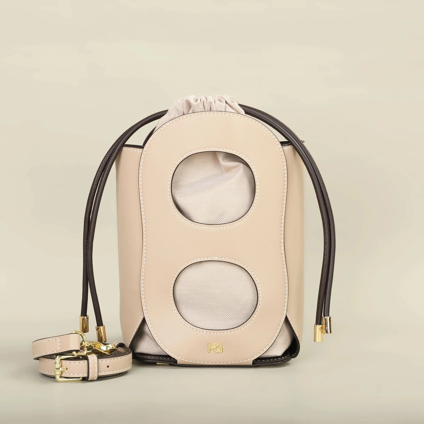 PG PATSY GARIS Women's Crossbody Bag New Luxury Brand Designer Simple Atmosphere Hollow Design Fashion Shoulder bag Women's Leather&Carry