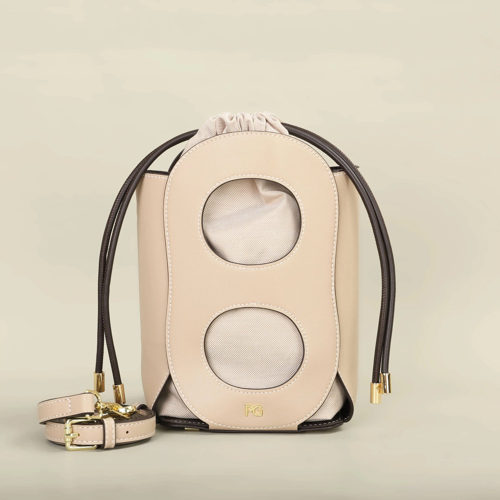PG PATSY GARIS Women's Crossbody Bag New Luxury Brand Designer Simple Atmosphere Hollow Design Fashion Shoulder bag Women's Leather&Carry