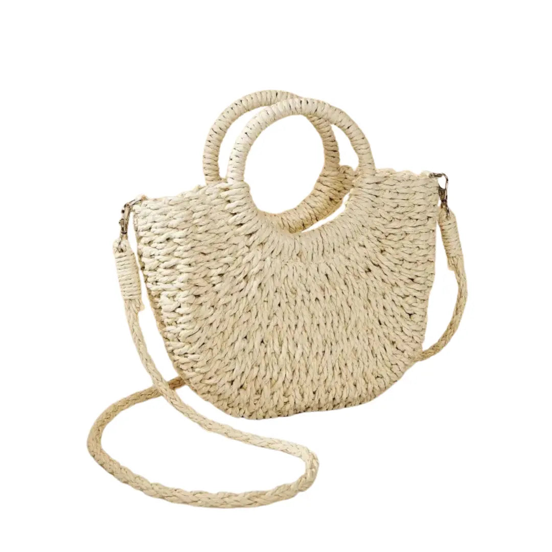 Rose | Petit sac à main tressé Leather&Carry