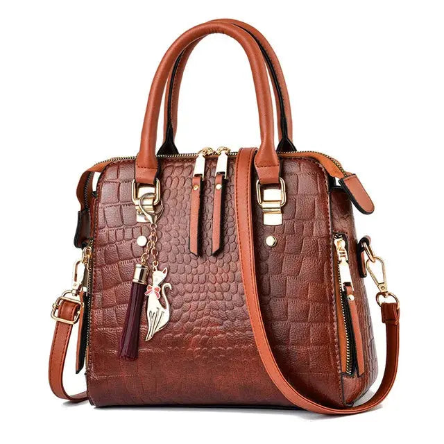 Roxanne | Sac à main cuir croco Leather&Carry