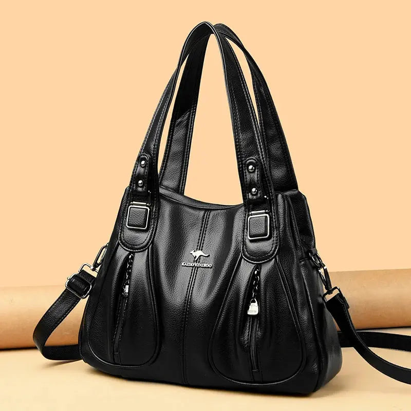 Sac À Main De Cours En Cuir de Veau - Sarine Leather&Carry