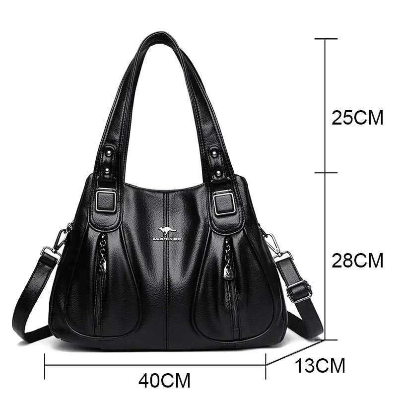 Sac À Main De Cours En Cuir de Veau - Sarine Leather&Carry