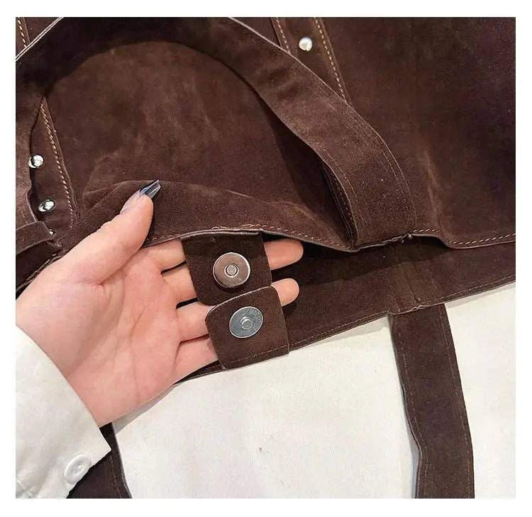 Sac De Cours En Faux Suédé - Karille Leather&Carry