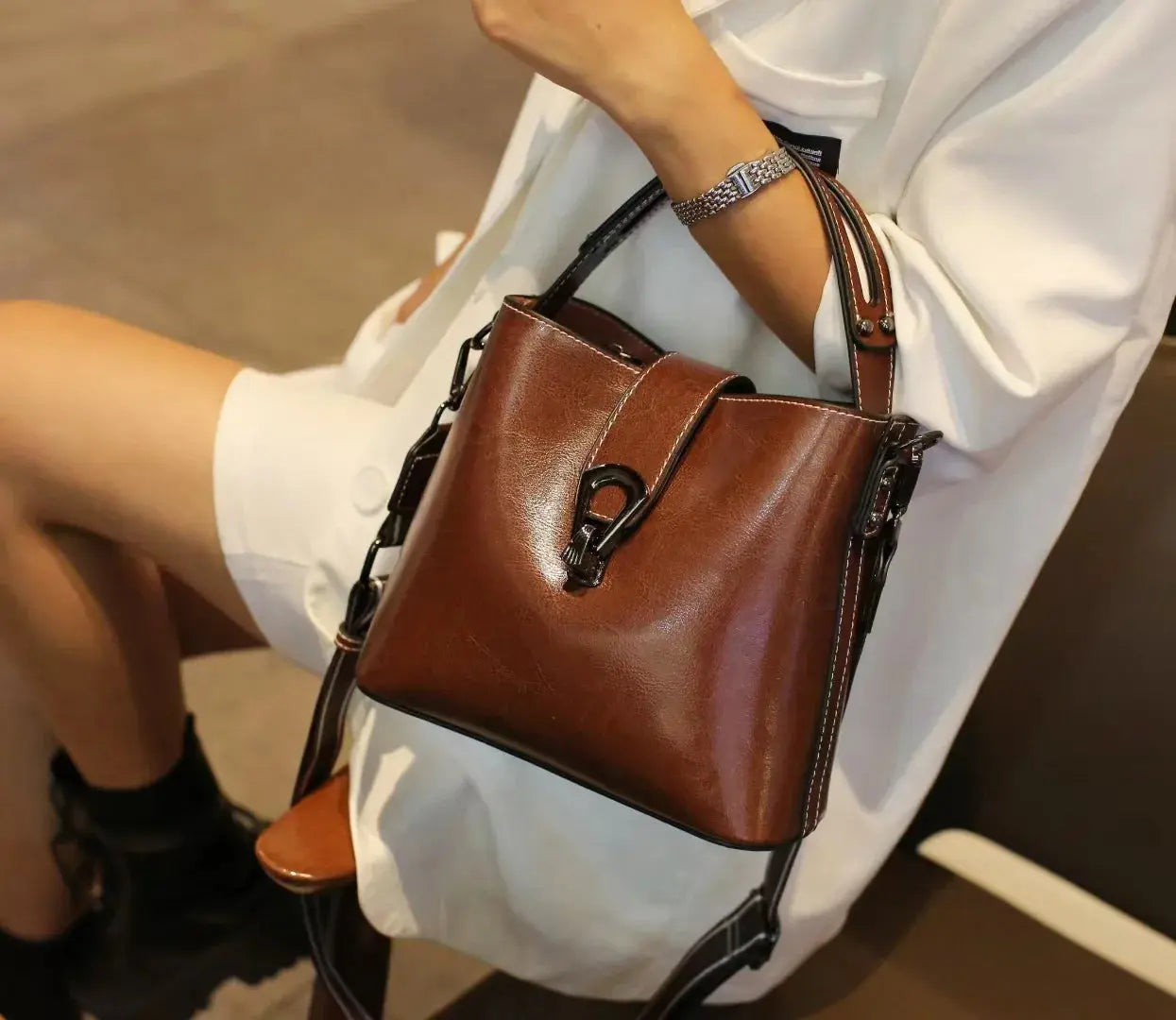 Sac à Main Cuir Tendance - Rachelle Leather&Carry