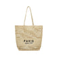 Sac de Plage en Paille - Garla Leather&Carry