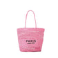 Sac de Plage en Paille - Garla Leather&Carry