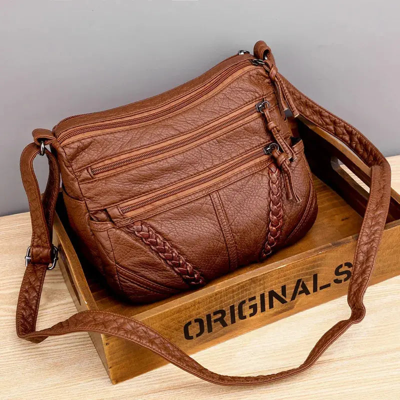Sia | Sac à main bandoulière en cuir durable Leather&Carry