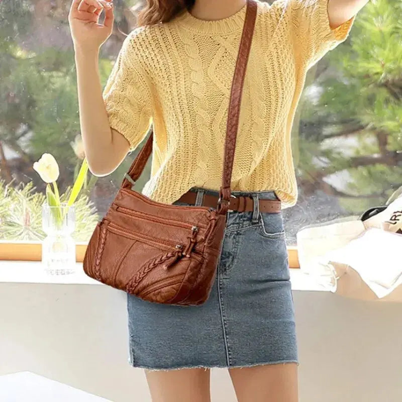 Sia | Sac à main bandoulière en cuir durable Leather&Carry