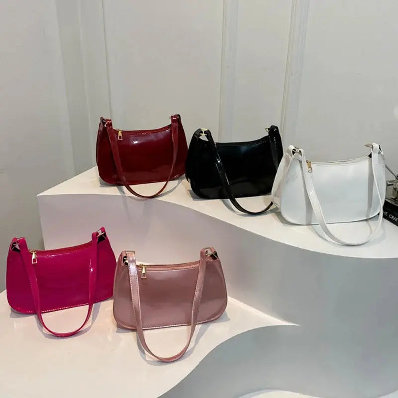 Tess | Petit sac à main vernis solide Leather&Carry