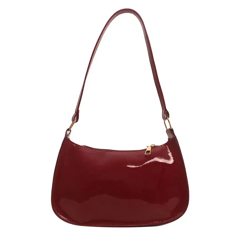 Tess | Petit sac à main vernis solide Leather&Carry