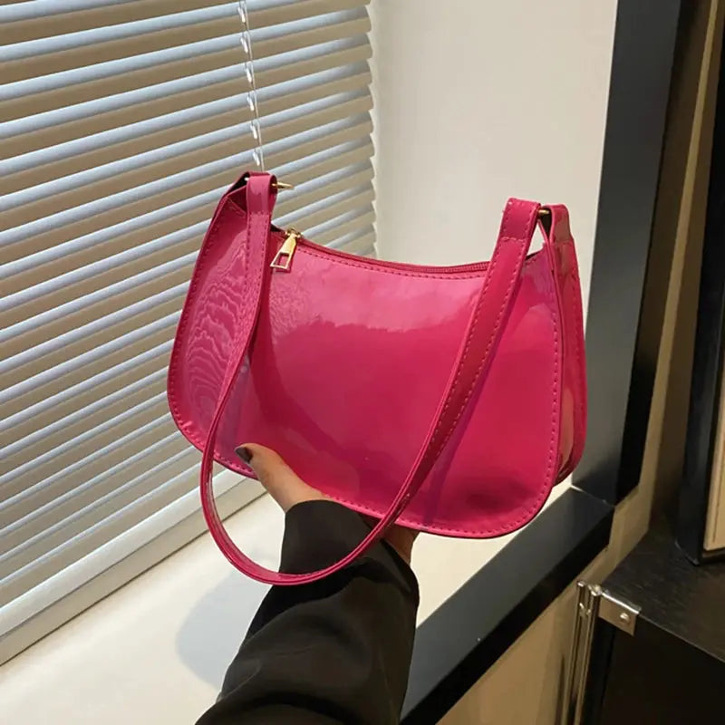 Tess | Petit sac à main vernis solide Leather&Carry