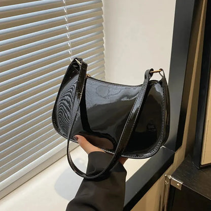 Tess | Petit sac à main vernis solide Leather&Carry