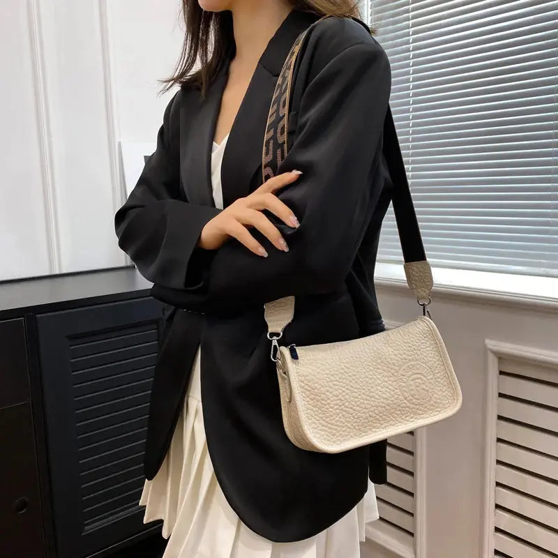 Women's 2023 Trend Genuine Leather Cowhide Shoulder Bags Bag Ladies Hand Bags Shoulder Bag Soft Leather Shoulder Messenger Bag Leather&Carry