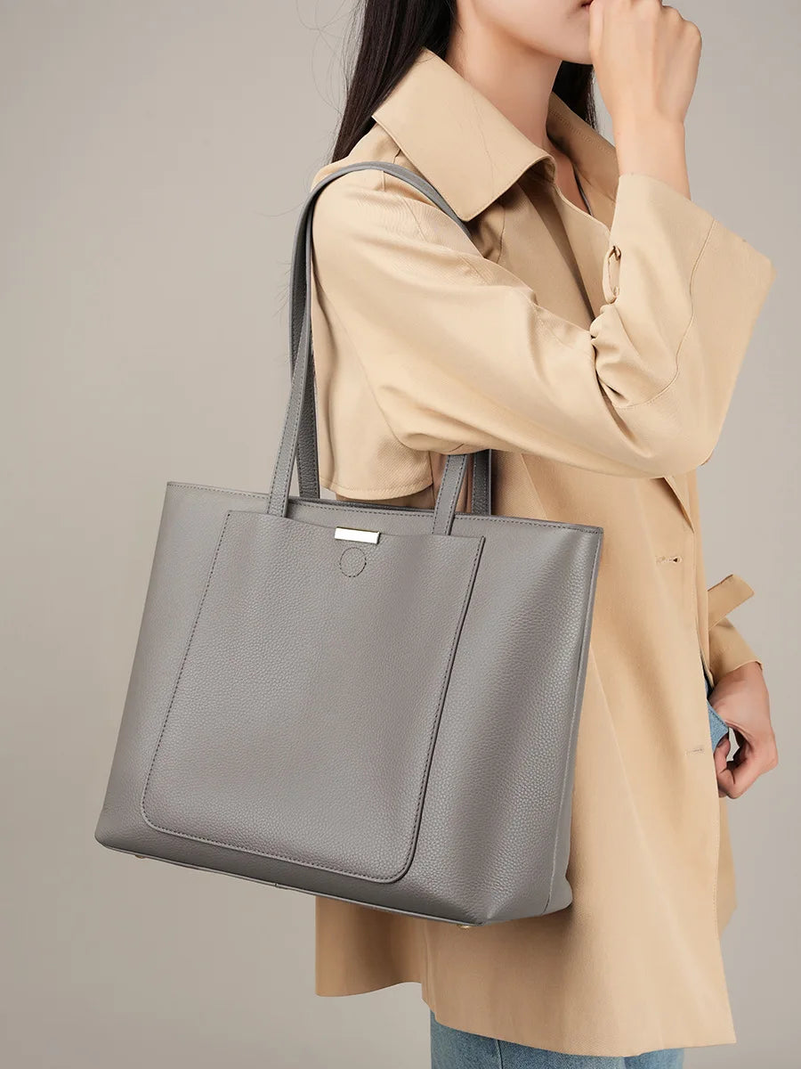 Sac à Main Porté Épaule Cuir Véritable - Klerba - Leather&Carry
