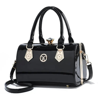 Petit Sac à Main Vernis - Yvonne - Leather&Carry