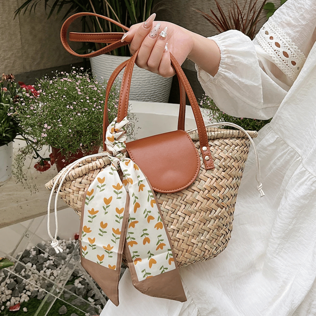 Grand Sac de Plage - Pearle - Leather&Carry