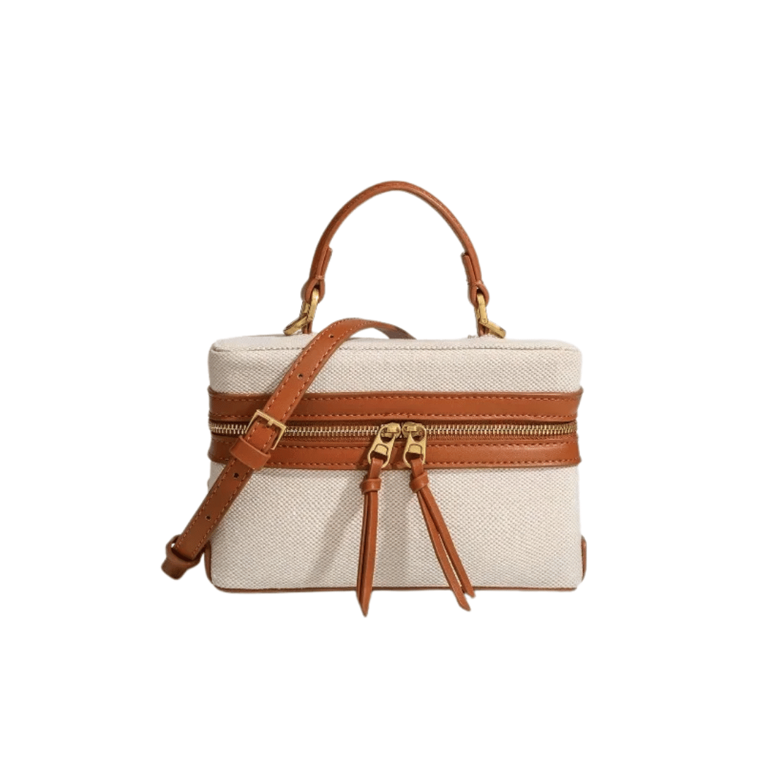 Mini Sac à Main Beige - Erneste - Leather&Carry