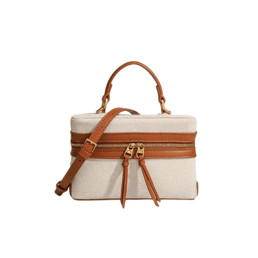 Mini Sac à Main Beige - Erneste - Leather&Carry