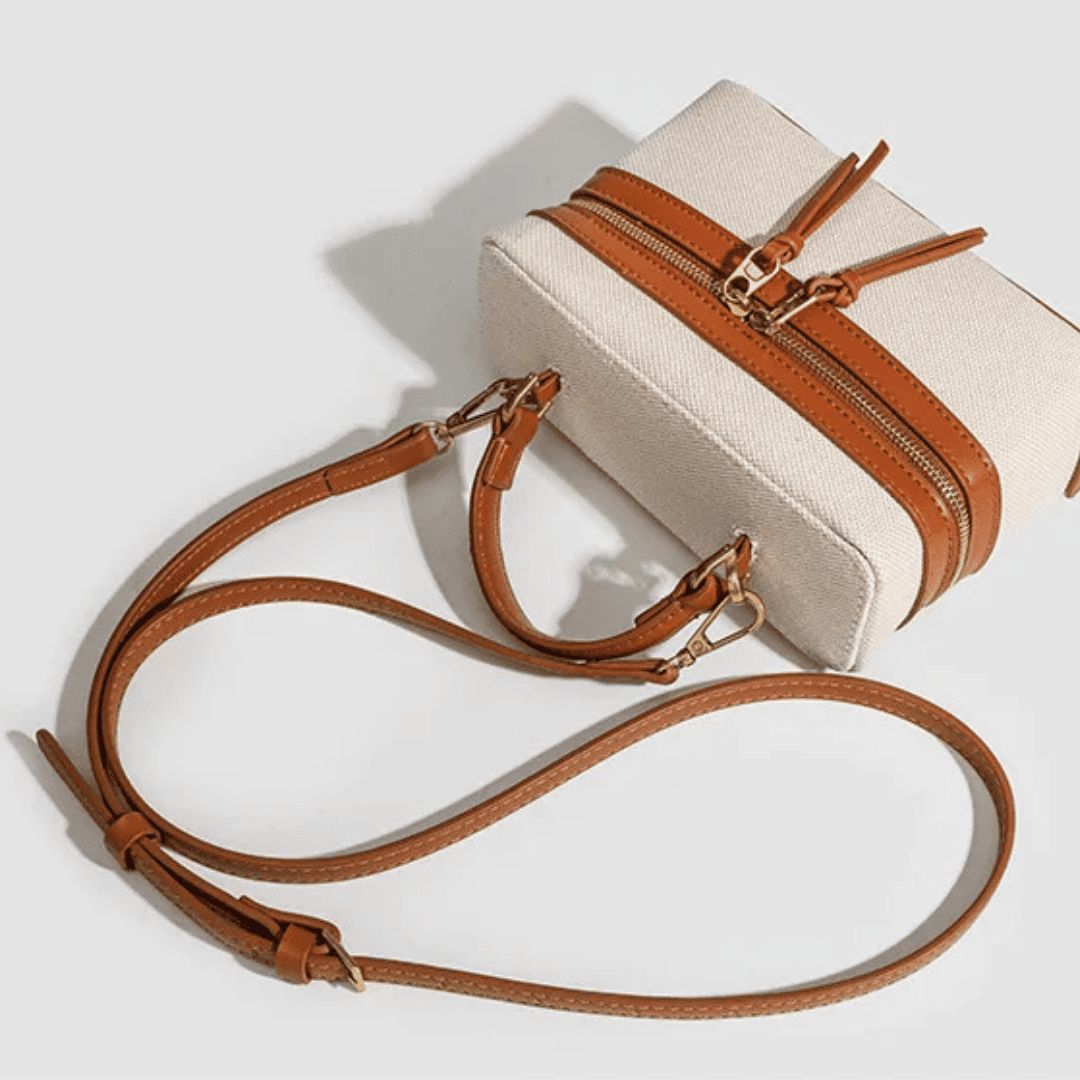 Mini Sac à Main Beige - Erneste - Leather&Carry