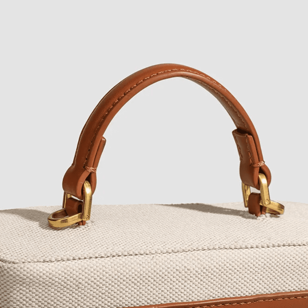 Mini Sac à Main Beige - Erneste - Leather&Carry