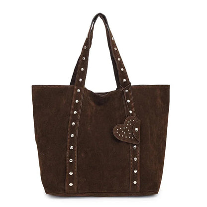 Sac De Cours En Faux Suédé - Karille - Leather&Carry
