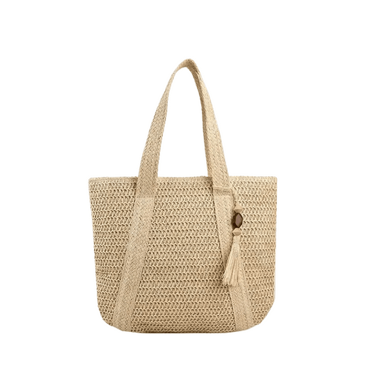 Sac de Plage Paille Chic - Marlie - Leather&Carry