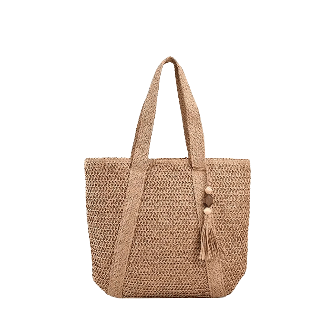 Sac de Plage Paille Chic - Marlie - Leather&Carry