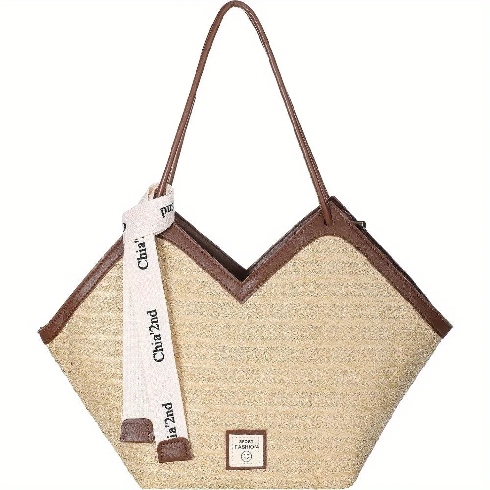 Sac de Plage Paille - Paris - Leather&Carry