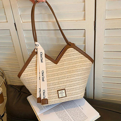 Sac de Plage Paille - Paris - Leather&Carry