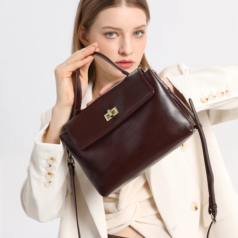 Sac à Main en Cuir de Veau - Herlat - Leather&Carry