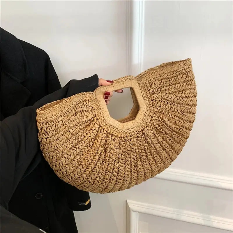 Sac de Plage Demi Lune - Varel - Leather&Carry