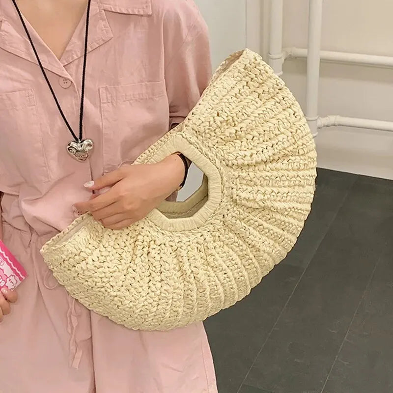 Sac de Plage Demi Lune - Varel - Leather&Carry
