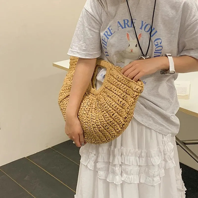 Sac de Plage Demi Lune - Varel - Leather&Carry