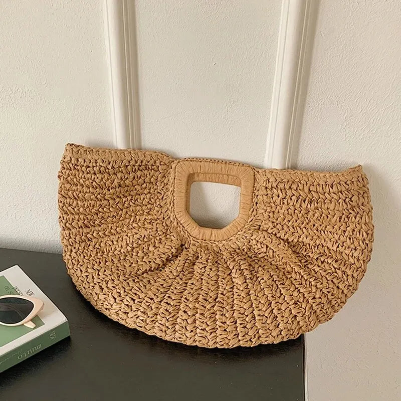 Sac de Plage Demi Lune - Varel - Leather&Carry