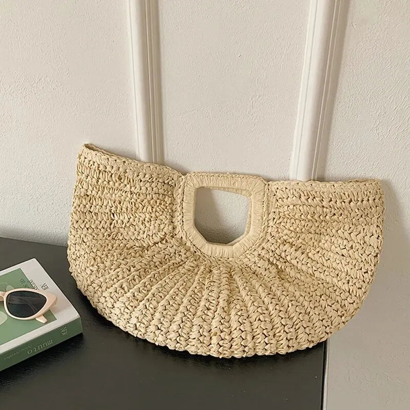 Sac de Plage Demi Lune - Varel - Leather&Carry