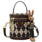 Petit Sac à Main Avec Peluche Lapin - Irène - Leather&Carry