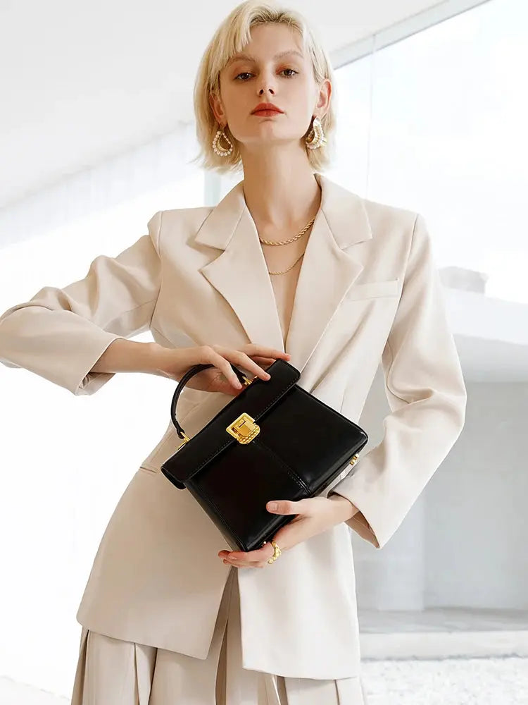 Sac À Main Bandoulière En Cuir Véritable - Falone - Leather&Carry