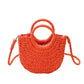 Petit Sac à Main Tressé En Paille - Rose - Leather&Carry