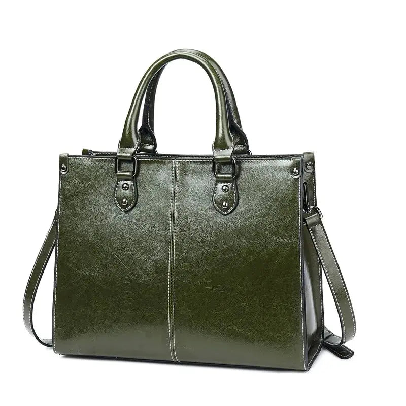 Sac à main cuir véritable - Porta - Leather&Carry