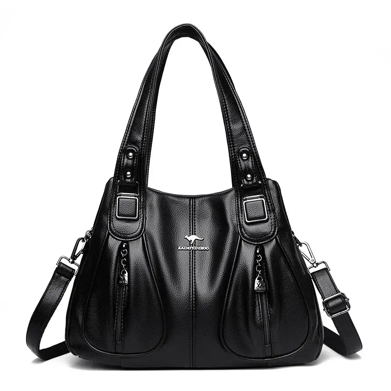 Sac À Main De Cours En Cuir de Veau - Sarine - Leather&Carry
