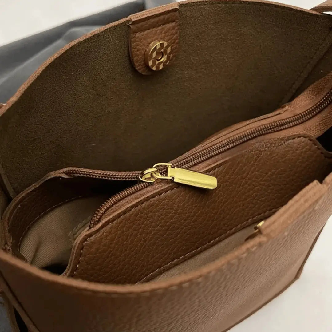 Sac À Main De Cours Étudiante - Célestine - Leather&Carry