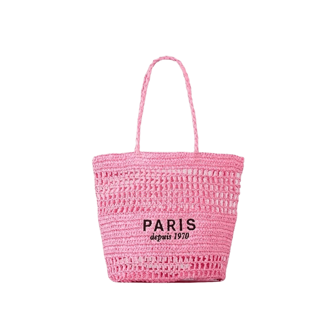 Sac de Plage en Paille - Garla - Leather&Carry