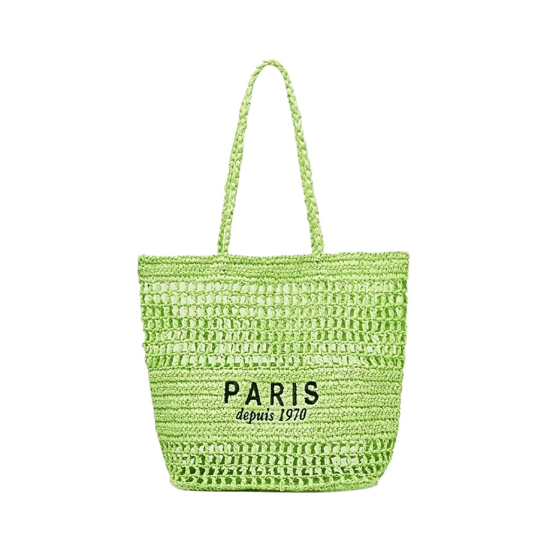 Sac de Plage en Paille - Garla - Leather&Carry