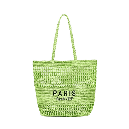 Sac de Plage en Paille - Garla - Leather&Carry