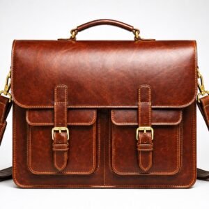 Vintage Leather Laptop Briefcase