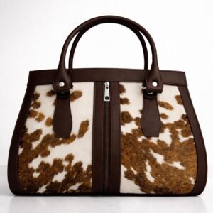 Brown & White Cowhide Everyday Tote