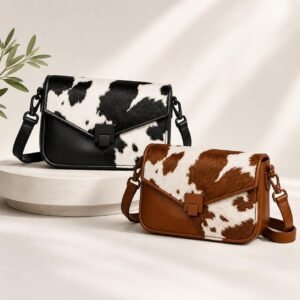 Minimalist Cowhide Leather Crossbody