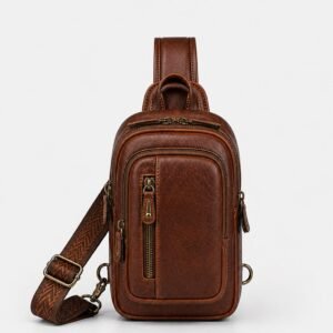 Leather Sling Travel Bag