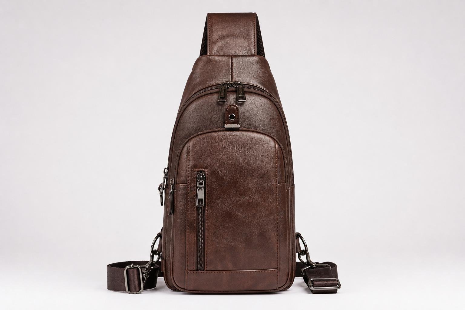 Brown Leather Sling Bag
